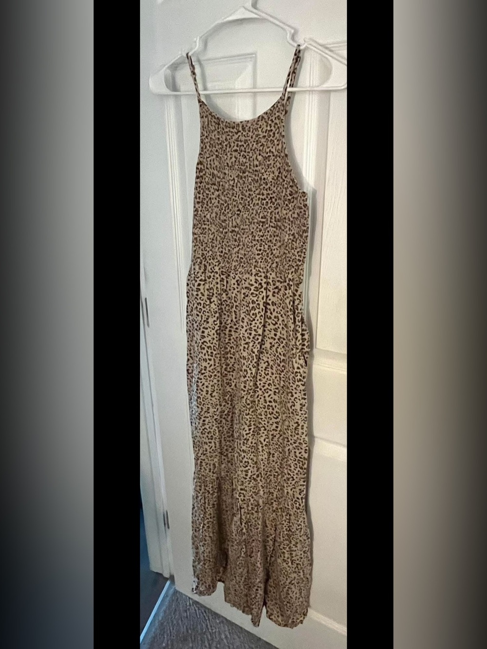 Japna Leopard Print Jumpsuit - Sleeveless Halter Style